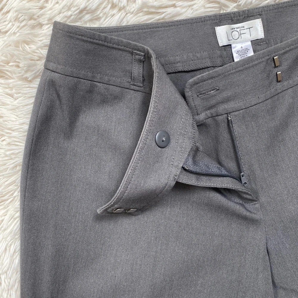 Loft Slim Dress Pants 💗 Gray - Picture 8 of 13